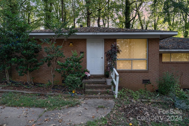 view of front of home