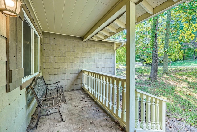 view of balcony