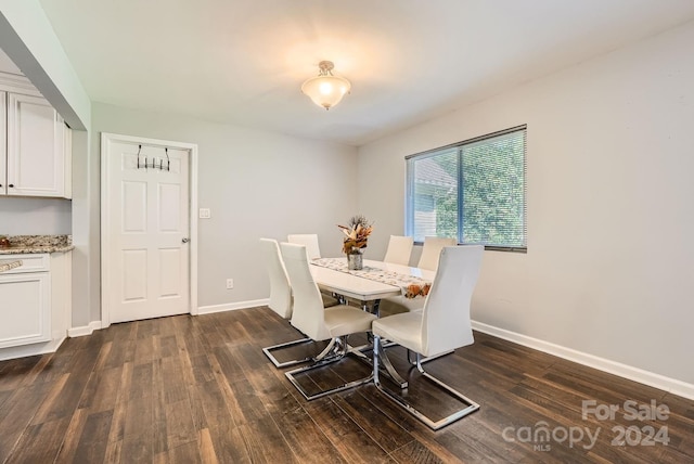 dining room featuring dark wood-type flooring