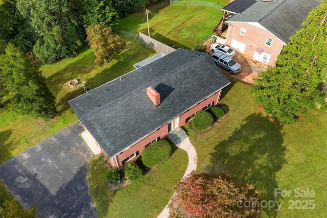 birds eye view of property