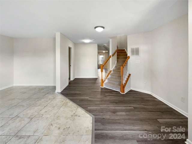 interior space featuring wood-type flooring