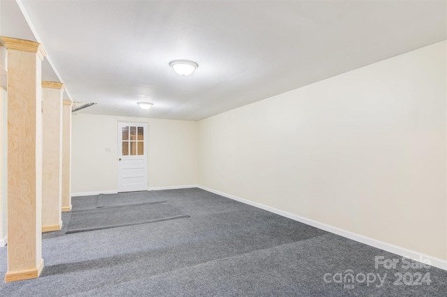 view of carpeted empty room