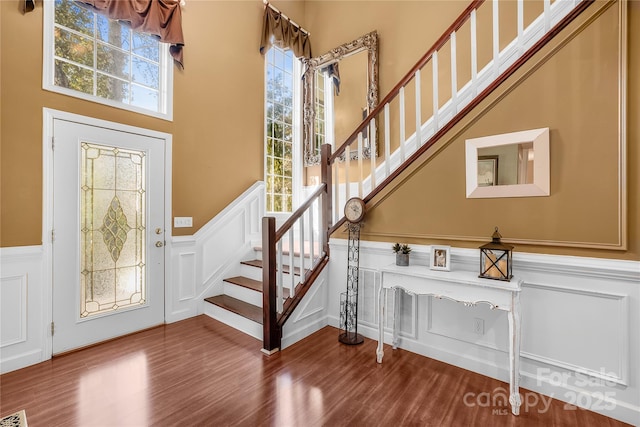 entryway featuring wood-type flooring