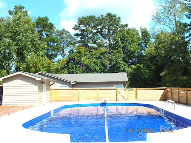 view of pool