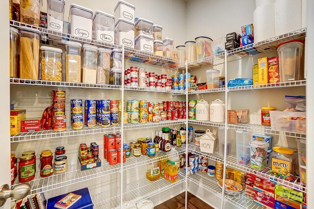 view of pantry