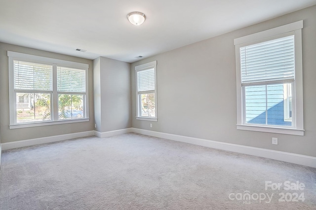 view of carpeted empty room