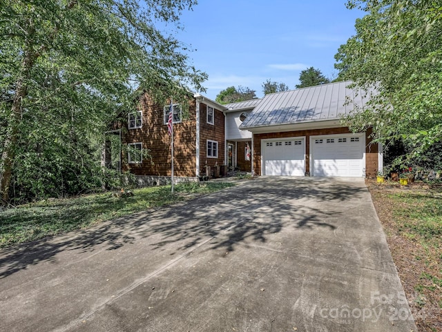 front facade featuring a garage