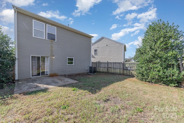 4803 Roxfield Ln, Charlotte, NC 28215 - rear view of house with a patio area and central air condition unit