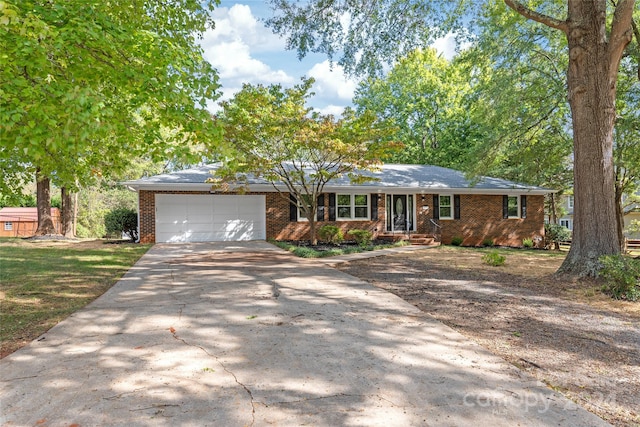 ranch-style house with a garage