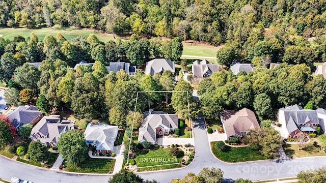 birds eye view of property featuring a residential view