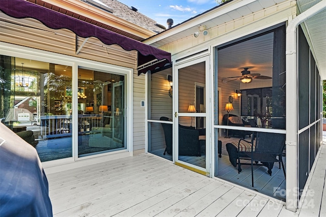 view of deck
