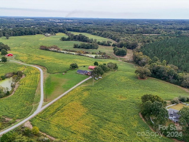 8510 Olive Branch Rd, Marshville, NC 28103 - aerial view of property's location with rural landscape and a forest