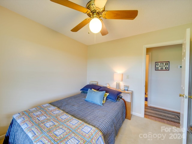 8510 Olive Branch Rd, Marshville, NC 28103 - carpeted bedroom featuring ceiling fan and baseboards