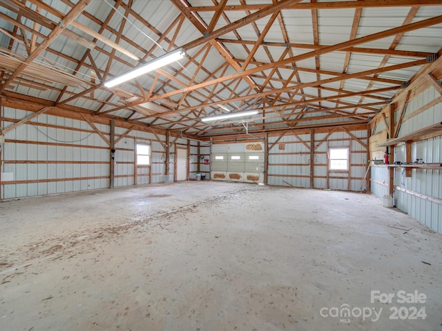 8510 Olive Branch Rd, Marshville, NC 28103 - garage featuring metal wall