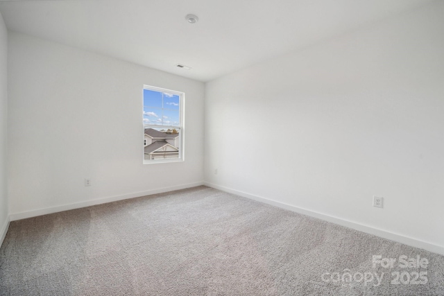 view of carpeted empty room