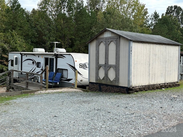 view of outdoor structure