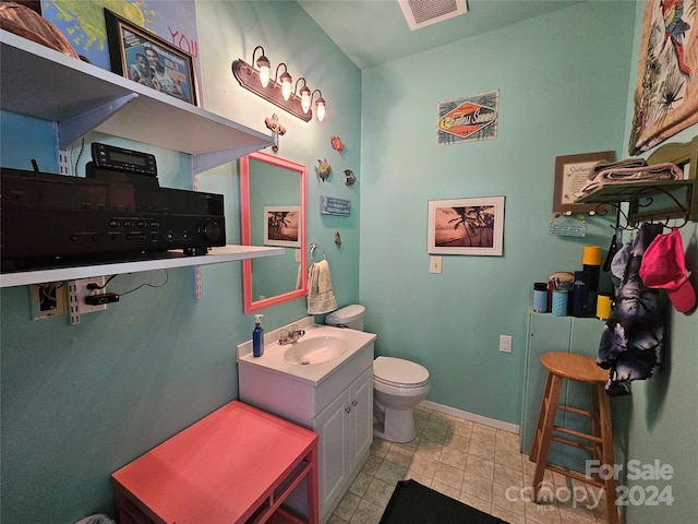 bathroom with sink and toilet