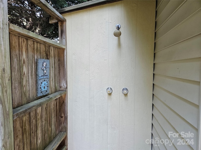 details with wood walls