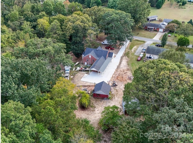 3980 Fish Pond Rd, Salisbury, NC 28146 - aerial view of property and surrounding area with a forest