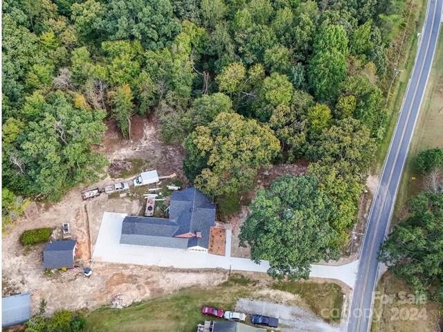 3980 Fish Pond Rd, Salisbury, NC 28146 - aerial view of property and surrounding area with a forest