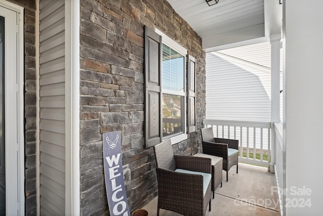 exterior space featuring covered porch