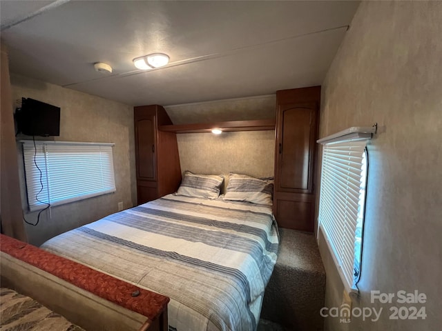 bedroom with carpet floors