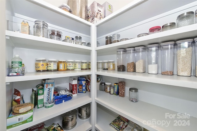 view of pantry