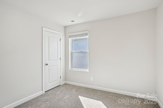 view of carpeted empty room