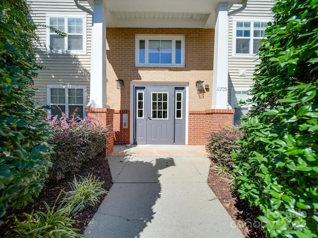 11719 Ridgeway Park Dr, Charlotte, NC 28277 - property entrance featuring brick siding