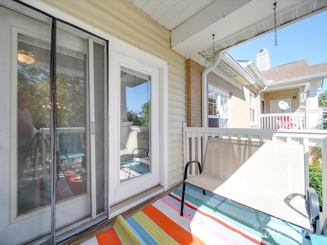 view of balcony