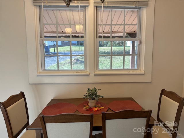 dining space featuring a healthy amount of sunlight