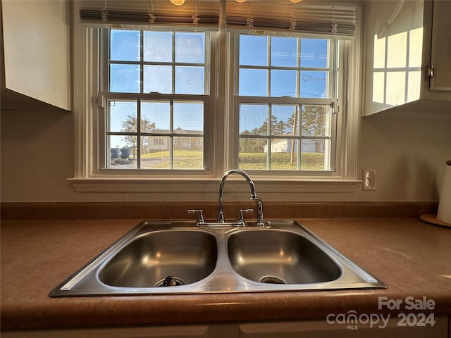 interior details featuring sink