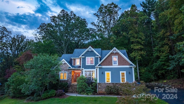 view of craftsman inspired home