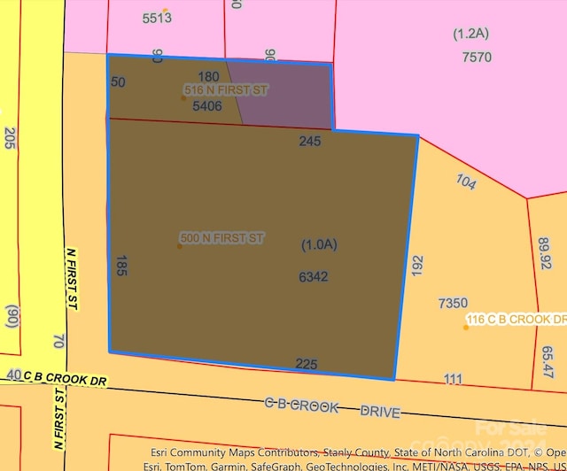 500 N 1st St, Albemarle NC, 28001 land for sale