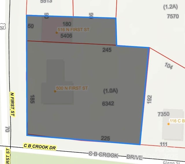 500 N 1st St, Albemarle NC, 28001 land for sale