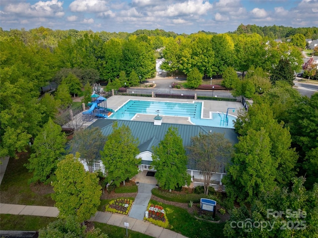 birds eye view of property