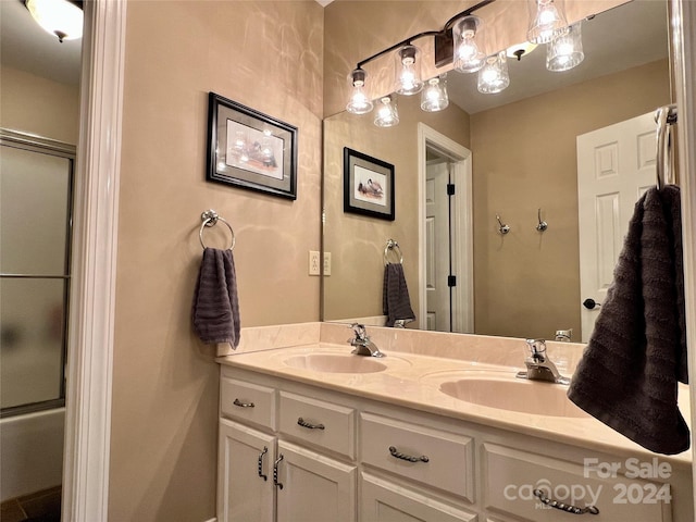 bathroom featuring vanity