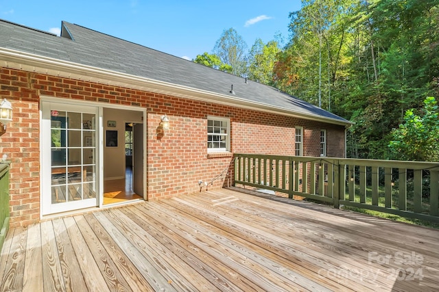 view of deck