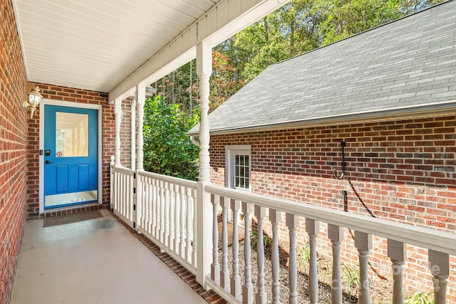 view of patio / terrace with a porch