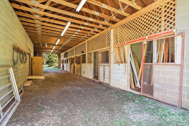 view of horse barn