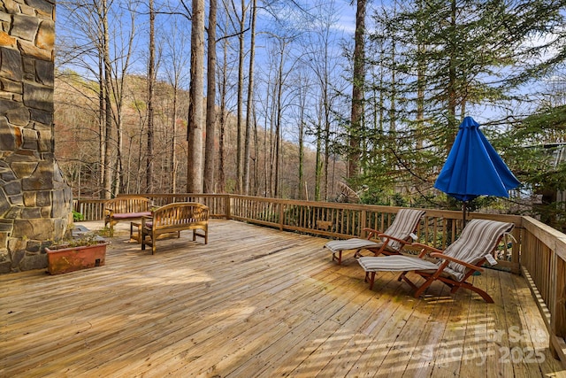 view of deck
