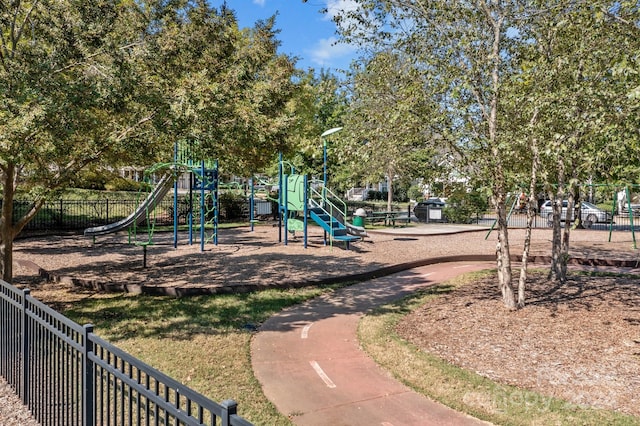 view of play area