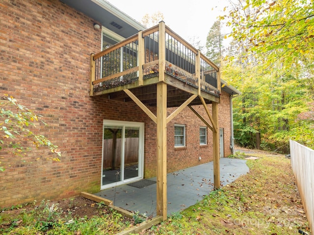 view of home's exterior featuring a patio area