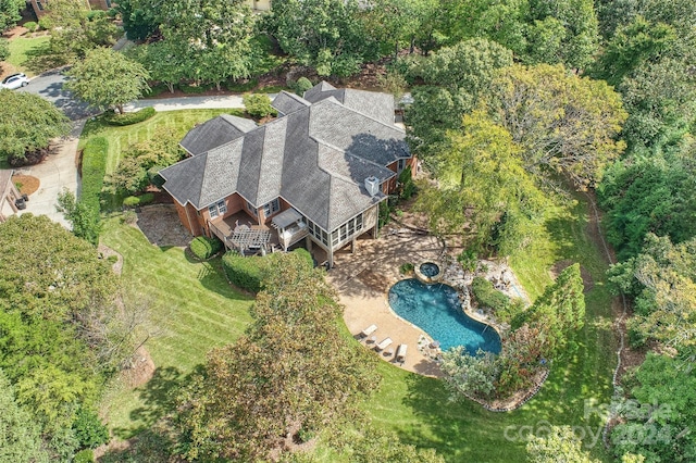 birds eye view of property