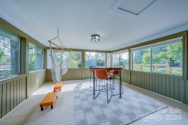 sunroom with a wealth of natural light