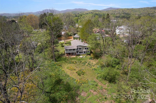 139 Neely Rd, Brevard, NC 28712 - birds eye view of property with a mountain view and a wooded view