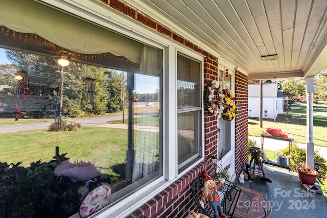 view of sunroom