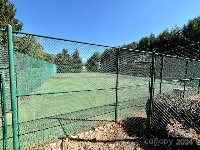 view of tennis court