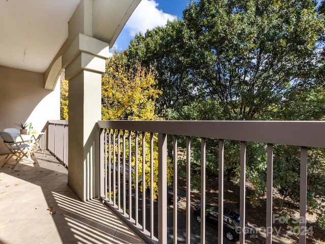 view of balcony