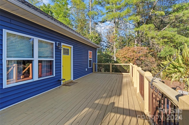 view of wooden terrace